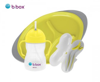 b.box 儿童/宝宝用餐套装 柠檬黄(重力水杯+叉勺套盒+餐盘) b.box 儿童/宝宝用餐套装 柠檬黄(重力水杯+叉勺套盒+餐盘)